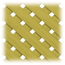 Lattice, 5/8 in x 4 ft x 8 ft - Southern Pine, Pressure Treated, Privacy Panel, 1 1/8 in. Openings